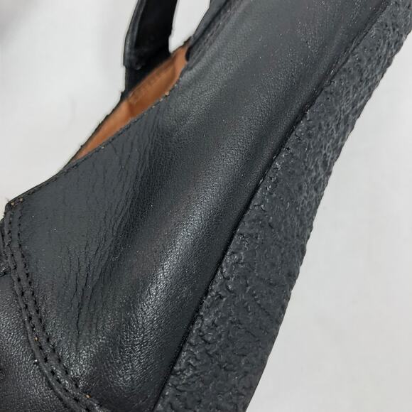 Taos Crosstown Ballet Flats Shoes Size 37 6 - 6.5 Black Leather Criss Cross - Picture 9 of 9